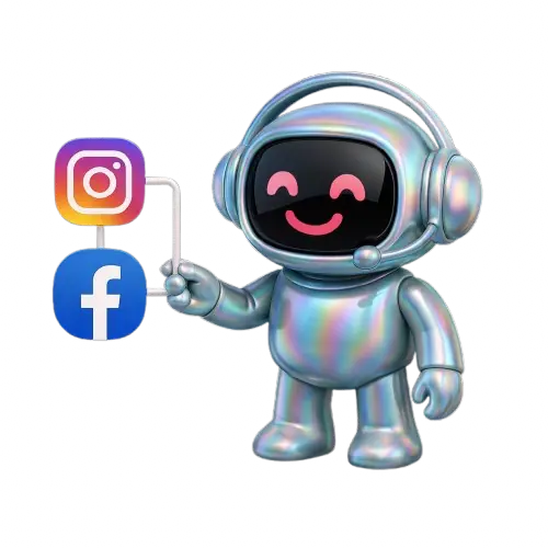Social media support bot connected to Instagram and Facebook